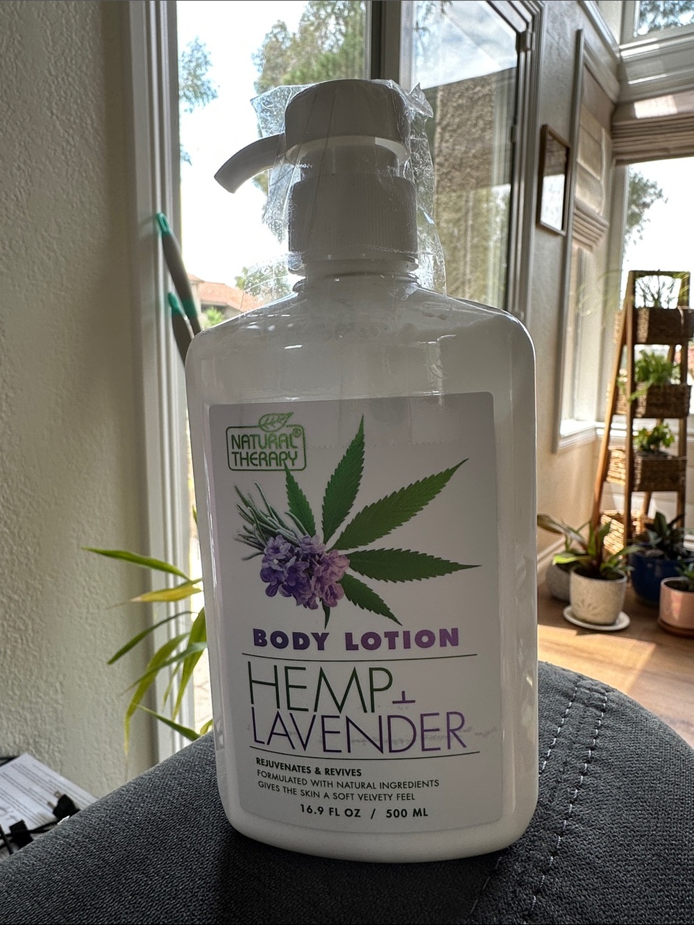 Natural Therapy Body Lotion Hemp Lavender 16.9 Fl OZ  500 ML unopened